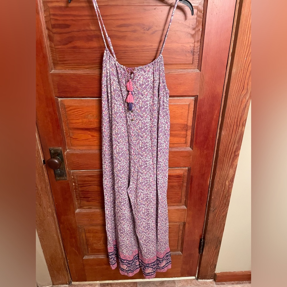 Spell Little Bird Jumpsuit in Lavender Floral Wide-Leg - Picture 3 of 7
